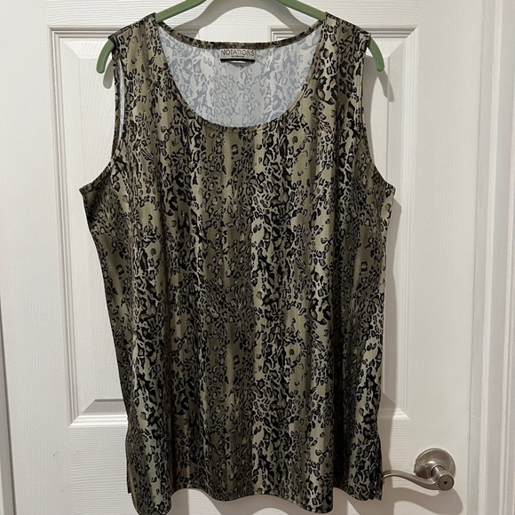 Notations Tops - ANIMAL PRINT TANK